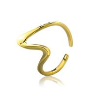 Brass Cuff Finger Ring plated for woman nickel lead & cadmium free US Ring .5 Sold By Bag