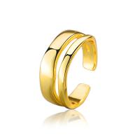 Brass Cuff Finger Ring plated for woman nickel lead & cadmium free US Ring .5 Sold By Bag