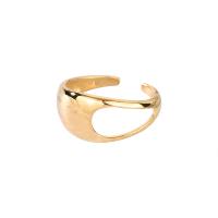 Messing Manchet Finger Ring, plated, voor vrouw, meer kleuren voor de keuze, nikkel, lood en cadmium vrij, Maat:7.5, 3pC's/Bag, Verkocht door Bag