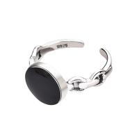 cobre Cuff Ring Finger, cromado de cor prateada, Vario tipos a sua escolha & para mulher, níquel, chumbo e cádmio livre, tamanho:6-7, 2PCs/Bag, vendido por Bag