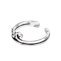 Messing Manschette Fingerring, plattiert, für Frau, frei von Nickel, Blei & Kadmium, Größe:5.5, 3PCs/Tasche, verkauft von Tasche