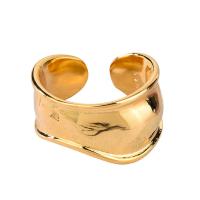 Messing Manchet Finger Ring, plated, verschillende stijlen voor de keuze & voor vrouw, nikkel, lood en cadmium vrij, Maat:7, 3pC's/Bag, Verkocht door Bag