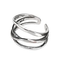 Messing Manchet Finger Ring, plated, verschillende stijlen voor de keuze & voor vrouw, meer kleuren voor de keuze, nikkel, lood en cadmium vrij, Maat:6.5-7.5, 5pC's/Bag, Verkocht door Bag