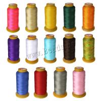 Polyester Cord with plastic spool fashion jewelry & DIY 0.60mm Length 300 m Sold By Spool