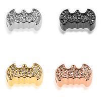 Messing Zwischenperlen, plattiert, DIY & Micro pave Zirkonia, keine, frei von Nickel, Blei & Kadmium, 13.90x8mm, 5PCs/Tasche, verkauft von Tasche