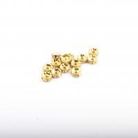 Brass Spacer perle, Mesing, Krug, pozlaćen, možete DIY, zlatan, 8*3.5mm, 1000računala/Torba, Prodano By Torba