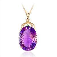 Rhinestone Brass Pendants Geometrical Pattern plated micro pave rhinestone & for woman 19*26mm Sold By PC