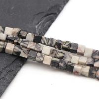 Mixed Edelsteen kralen, Natuurlijke Quartz, met Edelsteen, Plein, verschillende kleur en patroon naar keuze & DIY, meer kleuren voor de keuze, 4*4mm, Verkocht door Strand