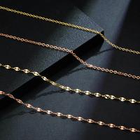 Titanium Staal Ketting Chain, Draagbare & verschillende stijlen voor de keuze, meer kleuren voor de keuze, 45+5CM, Verkocht door PC