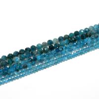 Edelstein Schmuckperlen, Apatite, rund, natürlich, DIY & facettierte, blau, 2mm, verkauft von Strang