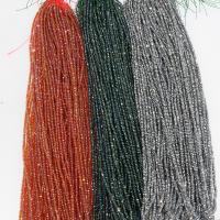 Contas de Cristal Rondelle, ábaco, banhado, cor e padrão diferentes para escolha & DIY & facetada, mais cores para a escolha, 4*2.5mm, Buraco:Aprox 1mm, 170PCs/Strand, vendido por Strand