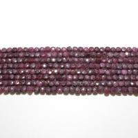 Gemstone Smycken Pärlor, Rubin, Kub, naturlig, DIY & fasetterad, fuchsia, 4mm, 95PC/Strand, Säljs av Strand