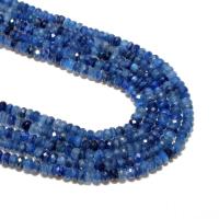 Perline gioielli gemme, cianite, abaco, naturale, DIY & sfaccettati, blu scuro, 2*3mm, 125PC/filo, Venduto da filo