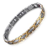 Titan Edelstahl Armband, Titanstahl, mit Magnet, plattiert, mit Magnet & für Frau, keine, 64mm, verkauft per ca. 8.26 ZollInch Strang