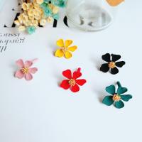 Sinc Alloy Earring Graí, Flower, DIY, dathanna níos mó le haghaidh rogha, 10ríomhairí pearsanta/Mála, Díolta De réir Mála