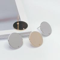 Zinc Alloy oorbel component, DIY, meer kleuren voor de keuze, 20x20x1mm, 10pC's/Bag, Verkocht door Bag