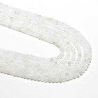 Natuurlijke maansteen kralen, Ronde, DIY & gefacetteerde, wit, 2*3mm, Ca 125pC's/Strand, Verkocht door Strand