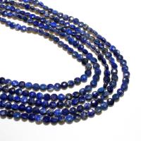 Koraliki Lapis Lazuli, Koło, Naturalne, DIY & fasetowany, szafirowy, 6mm, około 95komputery/Strand, sprzedane przez Strand