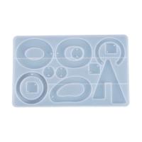 DIY Epoxi Mold Set, Silikon, Rektangel, plated, Hållbar, 155x95mm, Säljs av PC