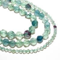 Natural Fluorite Beads Rhombus DIY & faceted green 10mm Sold By Strand