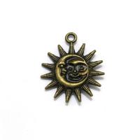 Zinc Alloy Pendants Sun plated DIY Sold By Lot