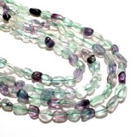 Perline fluorite, naturale, DIY, colori misti, 6*8mm, Appross. 48PC/filo, Venduto da filo