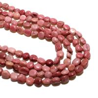 Grain stenen kralen, Grain Stone, ellips, natuurlijk, DIY, rood, 6*8mm, Ca 48/Strand, Verkocht door Strand