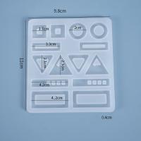 DIY Epoxi Mold Set, Silikon, Square, plated, Hållbar, 110x98x4mm, Säljs av PC