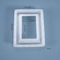 DIY Epoxy Form Set, Silikon, Quadrat, plattiert, nachhaltiges, 205x155x30mm, verkauft von PC