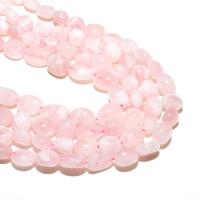 Korálky přírodní Rose Quartz, elipsa, DIY, růžový, 8*10mm, Prodáno By Strand