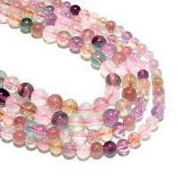 Quartz naturel bijoux perles, Cristal naturel, ellipse, DIY, multicolore, 6mm, Vendu par brin