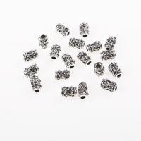 Zinklegering Buis kralen, Zinc Alloy, Kolom, antiek zilver plated, DIY & groot gat, nikkel, lood en cadmium vrij, 8.5x6mm, Gat:Ca 2.5mm, 50pC's/Bag, Verkocht door Bag