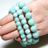 Βραχιόλια Φυσικό Amazonite, Αμαζόνιος, Γύρος, φυσικός, κοσμήματα μόδας & διαφορετικό μέγεθος για την επιλογή, μπλε, Sold Με Strand