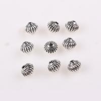 Perline in lega di zinco, lega in zinco, Gear Wheel, placcato argento antico, DIY, assenza di nichel,piombo&cadmio, 7.5x6.5mm, Foro:Appross. 1.6mm, 50PC/borsa, Venduto da borsa