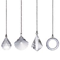 Hængende ornamenter, Clear Quartz, poleret, Bæredygtig & du kan DIY & forskellige stilarter for valg, flere farver til valg, Solgt af PC