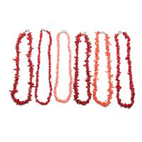 Collier de corail, corail synthétique, bijoux de mode & styles différents pour le choix, plus de couleurs à choisir, 450mm, Vendu par brin