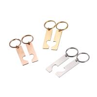 Stainless Steel chiave del catenaccio, acciaio inox, effetto specchio, nessuno, 12x25x50mm, 20PC/borsa, Venduto da borsa