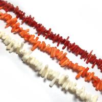 Synthetische koraalkralen, Synthetische Coral, Onregelmatige, DIY & verschillende stijlen voor de keuze, meer kleuren voor de keuze, 4x10-6x12mm, Verkocht door Strand