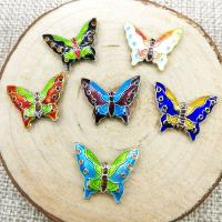 cloisonne perler, Butterfly, du kan DIY, flere farver til valg, Solgt af PC