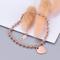 Titan Edelstahl Armband, Titanstahl, Modeschmuck, Roségold, 17+3CM, verkauft von Strang