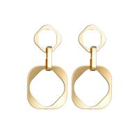 Sinc Alloy Earrings, plátáilte, do bhean, óir, 51mm, Díolta De réir Péire