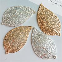 Zink Alloy Leaf Hängen, DIY, fler färger för val, 50PC/Bag, Säljs av Bag