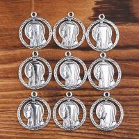 Pendentifs en alliage de zinc, Vierge Marie, Placage, Vintage & DIY, argent, protéger l'environnement, sans nickel, plomb et cadmium, 21*24mm, Vendu par PC