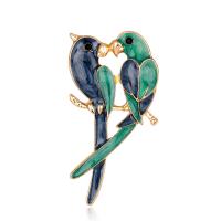 Zinklegering broches, Zinc Alloy, mode sieraden, groen, Verkocht door PC