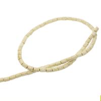 Grânulos de turquesas, Turquesa sintética, Coluna, polido, DIY, branco, 4*6mm, 65PCs/Strand, vendido por Strand