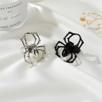 Zinc Alloy Finger Ring Spider painted fashion jewelry & Unisex nickel lead & cadmium free 40mm Sold By PC