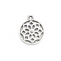 Pendentifs en alliage de zinc, Rond, Placage, creux, 15x1.40x18mm, Trou:Environ 1.5mm, 200PC/lot, Vendu par lot