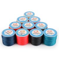 cordon en polyester , Fibre de polyester, DIY & styles différents pour le choix, plus de couleurs à choisir, 0.6*49*50mm, Longueur 70 m, Vendu par bobine