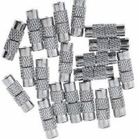 Mosaz šroub spony, platinové barvy á, 11x5mm, Otvor:Cca 1.1mm, 50PC/Lot, Prodáno By Lot