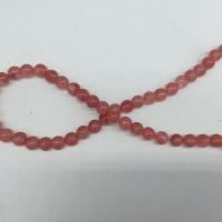 Quartz naturel bijoux perles, rouge de cerise, Rond, poli, DIY & normes différentes pour le choix, rouge, Vendu par brin